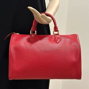 Louis Vuitton Speedy 30 – Red Epi Leather – Made in France (2004)